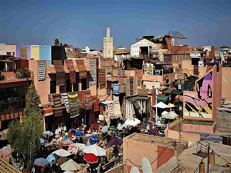 Immerse yourself in the bustling heart of Marrakech Medina, Morocco, a vibrant tapestry of culture, colors, and aromas